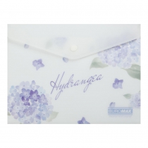 Папка-конверт А5 на кнопці, DREAM ARABESKI, напівпрозора, світло-синя Buromax BM.3919-30