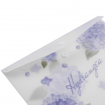 Папка-конверт А5 на кнопці, DREAM ARABESKI, напівпрозора, світло-синя Buromax BM.3919-30