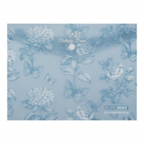 Папка-конверт А5 на кнопці, GLADE ARABESKI, напівпрозора, синьо-сіра Buromax BM.3919-95