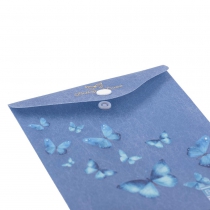 Папка-конверт А6 на кнопці, SKY ARABESKI, напівпрозора,електрик Buromax BM.3922-45