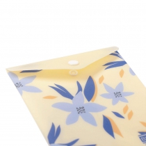 Папка-конверт А6 на кнопці, MYOSOTIS ARABESKI, напівпрозора, маренго Buromax BM.3922-53