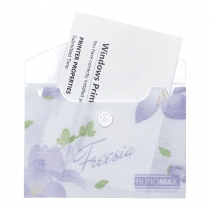 Папка-конверт А7 на кнопці, FREESIA ARABESKI, напівпрозора, бузкова Buromax BM.3923-26