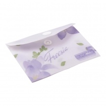 Папка-конверт А7 на кнопці, FREESIA ARABESKI, напівпрозора, бузкова Buromax BM.3923-26