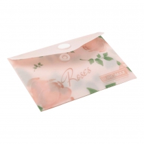 Папка-конверт А7 на кнопці, RAMIRA ARABESKI, напівпрозора, коралова Buromax BM.3923-27