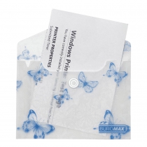 Папка-конверт А7 на кнопці, BUTTERFLY ARABESKI, напівпрозора, біла перламутрова Buromax BM.3923-31