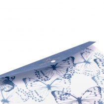 Папка-конверт А4 на кнопці, MACHAON ARABESKI, напівпрозора, синя Buromax BM.3943-02