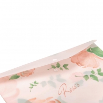 Папка-конверт А4 на кнопці, RAMIRA ARABESKI, напівпрозора, коралова Buromax BM.3943-27