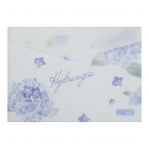 Папка-конверт А4 на кнопці, DREAM ARABESKI, напівпрозора, світло-синя Buromax BM.3943-30