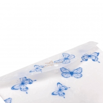 Папка-конверт А4 на кнопці, BUTTERFLY ARABESKI, напівпрозора, біла перламутрова Buromax BM.3943-31