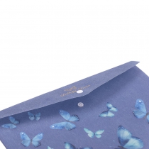 Папка-конверт А4 на кнопці, SKY ARABESKI, напівпрозора,електрик Buromax BM.3943-45