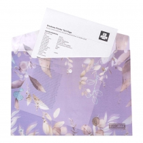 Папка-конверт А4 на кнопці, LILAC ARABESKI, напівпрозора, сливова Buromax BM.3943-48
