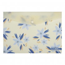 Папка-конверт А4 на кнопці, MYOSOTIS ARABESKI, напівпрозора, маренго Buromax BM.3943-53