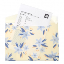 Папка-конверт А4 на кнопці, MYOSOTIS ARABESKI, напівпрозора, маренго Buromax BM.3943-53