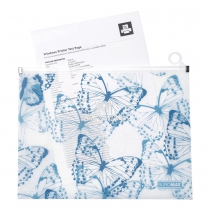 Папка-конверт А4 на zip-блискавці, MACHAON ARABESKI, напівпрозора, синя Buromax BM.3948-02