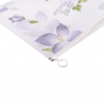 Папка-конверт А4 на zip-блискавці, FREESIA ARABESKI, напівпрозора, бузкова Buromax BM.3948-26