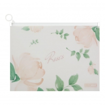 Папка-конверт А4 на zip-блискавці, RAMIRA ARABESKI, напівпрозора, коралова Buromax BM.3948-27