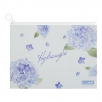 Папка-конверт А4 на zip-блискавці, DREAM ARABESKI, напівпрозора, світло-синя Buromax BM.3948-30