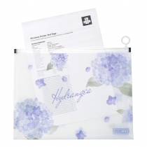 Папка-конверт А4 на zip-блискавці, DREAM ARABESKI, напівпрозора, світло-синя Buromax BM.3948-30