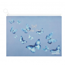 Папка-конверт А4 на zip-блискавці, SKY ARABESKI, напівпрозора,електрик Buromax BM.3948-45