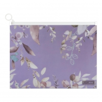 Папка-конверт А4 на zip-блискавці, LILAC ARABESKI, напівпрозора, сливова Buromax BM.3948-48