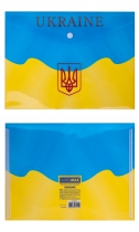 Папка-конверт на кнопке B5, UKRAINE, ARABESKI, желтая Buromax BM.3956-08