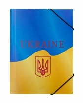 Папка на гумці, В5, UKRAINE, ARABESKI, жовта Buromax BM.3959-08