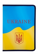 Папка на молнии, A4, UKRAINE, ARABESKI, желтая Buromax BM.3960-08