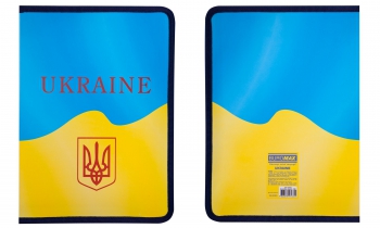 Папка на молнии, A4, UKRAINE, ARABESKI, желтая Buromax BM.3960-08