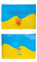 Папка на ZIP, А4, UKRAINE, ARABESKI, жовта Buromax BM.3962-08