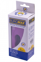 Діркопробивач пластиковий RUBBER TOUCH(до 10арк.), фіолетовий Buromax BM.4016-07