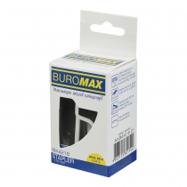Степлер пластиковый, 20 л, мини (скобы №24; 26), 67.4x32.2x43.1 мм, черный Buromax BM.4218-01