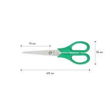 Ножицi офiснi, 160мм, зелений Buromax BM.4507-04