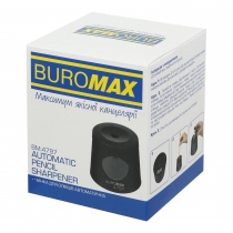 Чинка автоматическая, 1 отв., с контейнером, черная Buromax BM.4797
