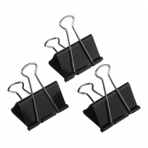 Біндер-затискач, 61 мм, чорний, по 6 шт. в карт.коробці Buromax BM.5300