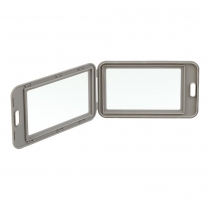 Бейдж-идентификатор вертикальный, пласт., 69х111мм, PP+PVC, серый Buromax BM.5414-09