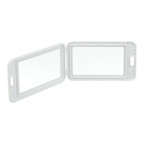 Бейдж-идентификатор вертикальный, пласт., 69х111мм, PP+PVC, белый Buromax BM.5414-12