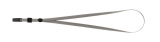 Шнурок з кліпом для бейджа-ідентифікатора, 460х10 мм, сірий Buromax BM.5426-09