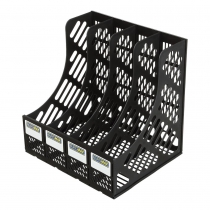 Лоток для бумаги, вертикальный 4 в1, черный Buromax BM.6101