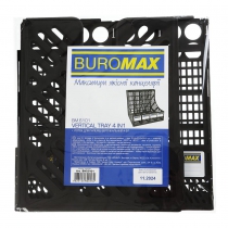 Лоток для бумаги, вертикальный 4 в1, черный Buromax BM.6101
