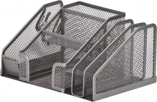 Прибор настільний 210x150x100мм, металевий, срібло Buromax BM.6241-24