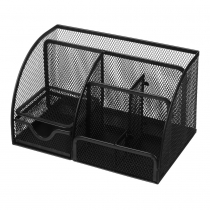 Підставка-органайзер, 220x140x130 мм, металева, чорна Buromax BM.6243-01