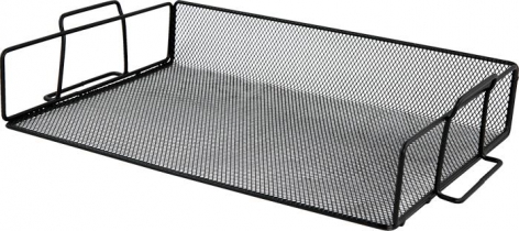 Лоток для паперів 355x245x80мм, металевий, чорний Buromax BM.6251-01