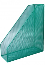 Лоток для паперів вертикальний 80x230x300мм, металевий, зелений Buromax BM.6260-04