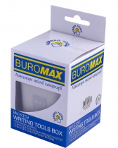 Стакан пласт. RUBBER TOUCH для канцелярских приборов, серый Buromax BM.6352-09