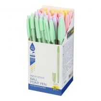 Ручка кулькова SIMPLE, 0.7мм, ассорті корпусів, сині чорнила Buromax BM.8123-01