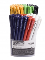 Ручка шариковая автоматическая BASE, 0,7 мм, JOBMAX, синяя Buromax BM.8205-01
