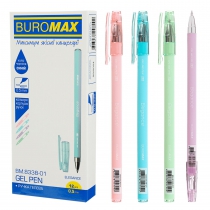 Гелева ручка 0.5мм, Elegance, непрозорий корпус, синя Buromax BM.8338-01