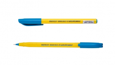Ручка масляна PATRIOT, 0,5 мм, тригр. корпус, сині чорнила Buromax BM.8360-01