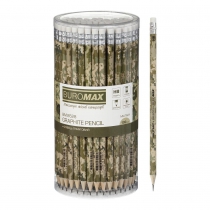 Олівець графітовий MILITARY, асорті, з гумкою, туба - 100 шт. Buromax BM.8528