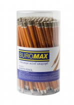 Карандаш графитовый PROFESSIONAL 2B, желтый, без резинки, туба-144 шт. Buromax BM.8541